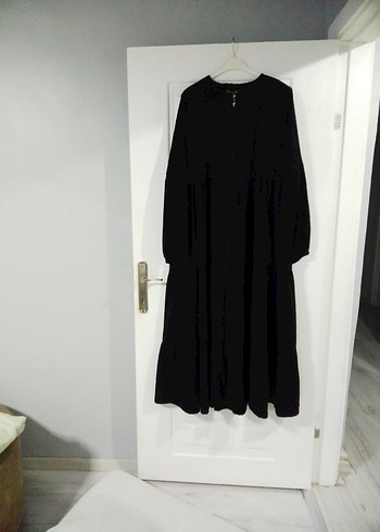 siyah ferace ister elbise ister ferace olarak kullanılir - Görsel 2