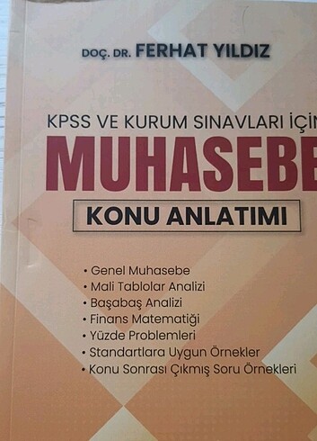 Kpss Muhasebe Konu Anlatımı (Ferhat Yıldız)