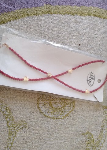 Kırmızı Boncuklu Mini Bohem Kolye - Görsel 4