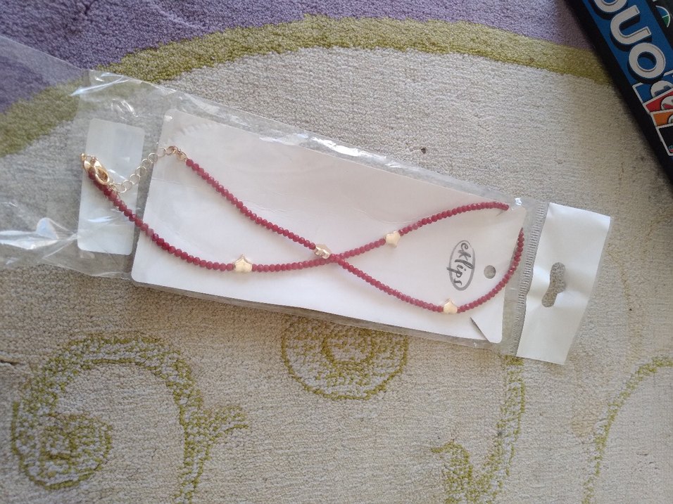 Kırmızı Boncuklu Mini Bohem Kolye - Görsel 4