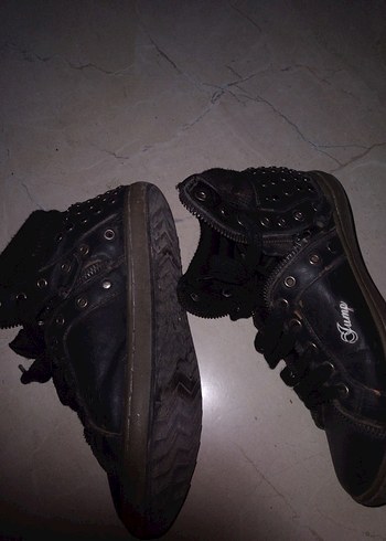 Siyah Bağcıklı Biker  Botu JUMP - Görsel 4