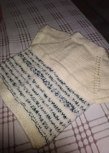 Çocuk Bohem Örgü Kolsuz Hırka - Görsel 2