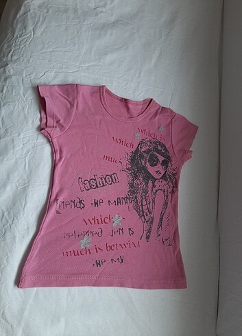 5 Yaş Beden pembe Renk Tshirt 