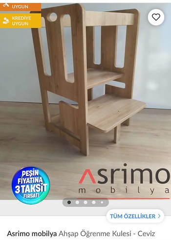 Asrimo Ahşap Öğrenme Kulesi