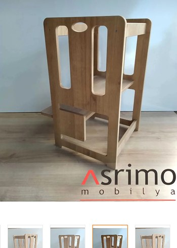  Beden camel Renk Asrimo Ahşap Öğrenme Kulesi