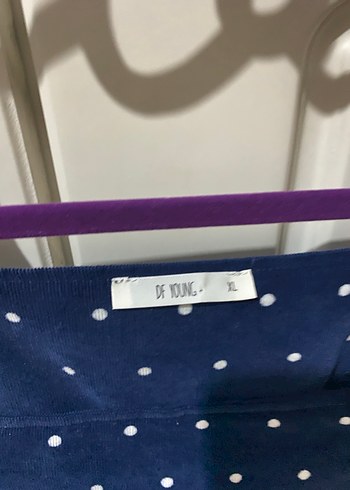 Lacivert Askılı Denim Salopet - Görsel 4