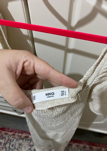 MNG Bohem Salaş Ekru Uzun Elbise - Görsel 4