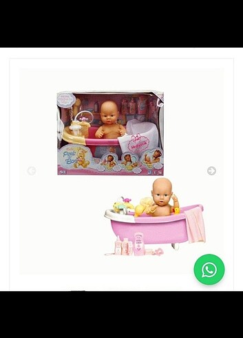 Küvetli oyuncak bebek Baby peekaboo