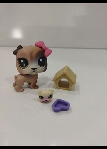 Littlest pet shop köpek miniş ve yavrusu seti