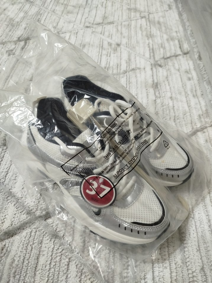 LCW STEPS Kadın Spor Ayakkabı Beyaz Gri - Görsel 4