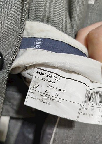 Altınyıldız Gri Düğmeli Erkek Takım Elbise - Görsel 4