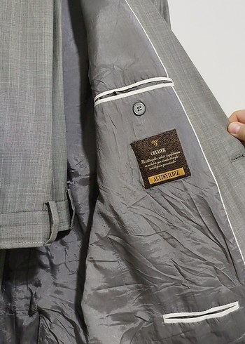 Altınyıldız Gri Düğmeli Erkek Takım Elbise - Görsel 2