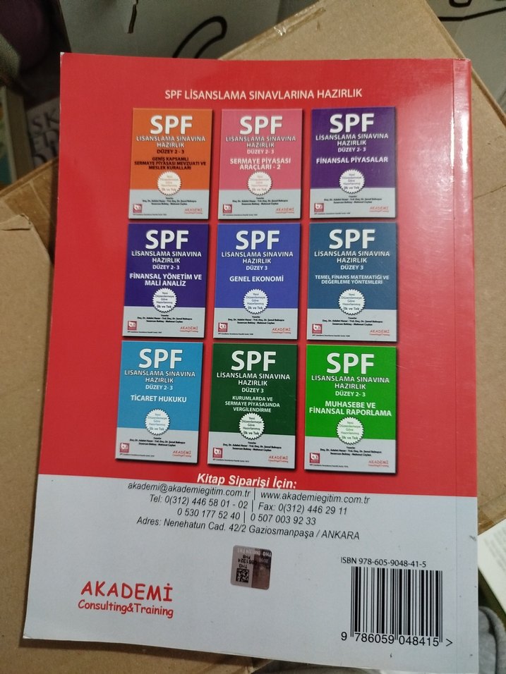 SPK SPF Lisanslama Sınavı Soru Bankası Kitabı - Görsel 2