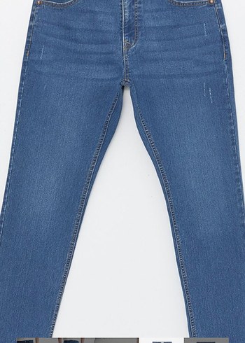 Erkek Lacivert Slim Fit Kot Pantolon - Görsel 3