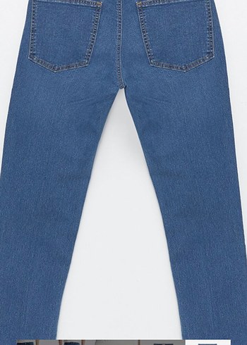 Erkek Lacivert Slim Fit Kot Pantolon - Görsel 4