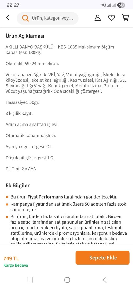 Kiwi Kbs-1085 Akıllı Banyo Baskülü Beyaz - Görsel 4