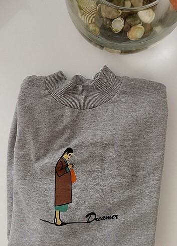 Gri Sweatshirt - Görsel 2