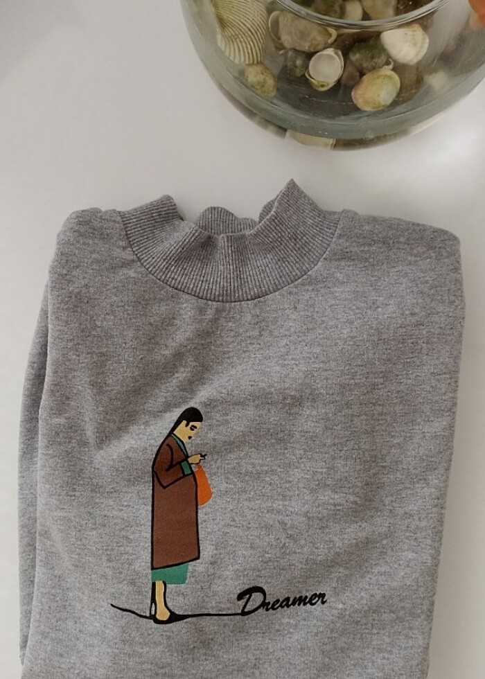 Gri Sweatshirt - Görsel 2