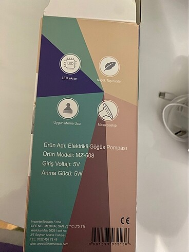 Elektrikli Göğüs Pompası Tekli