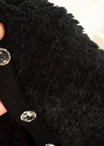 Kız Çocuk Siyah Kürklü Bolero 4 5 yasa uygun - Görsel 3