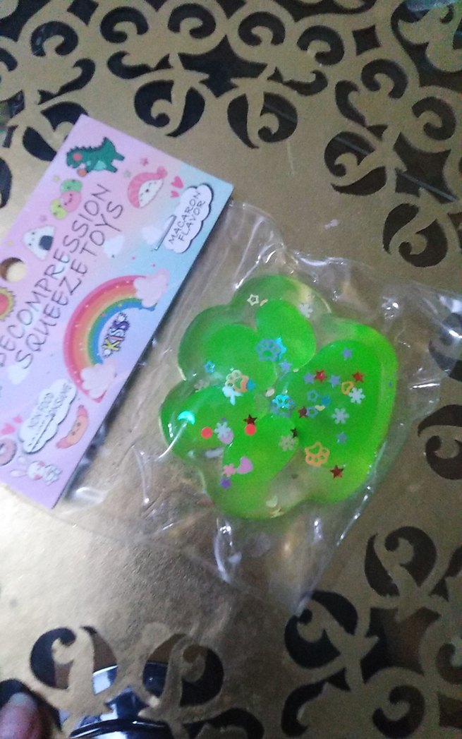 Renkli Yeşil Sıkıştırma Oyuncağı - Görsel 3