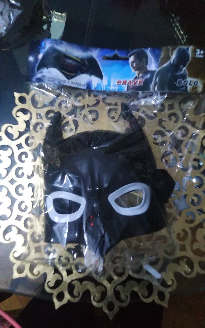 Erkekler için Siyah batman Yüz Maskesi - Görsel 2