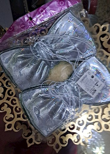 Parlak Yeşil Desenli Erkek Papyon - Görsel 4