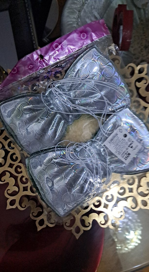 Parlak Yeşil Desenli Erkek Papyon - Görsel 4