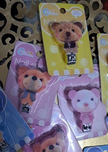 Renkli Ayıcık Desenli Tırnak Makası - Görsel 2