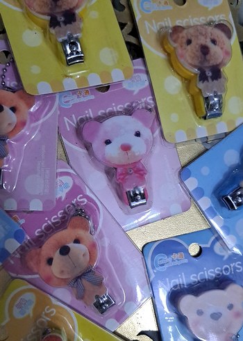 Renkli Ayıcık Desenli Tırnak Makası - Görsel 6