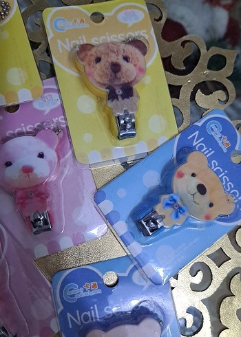 Renkli Ayıcık Desenli Tırnak Makası - Görsel 3