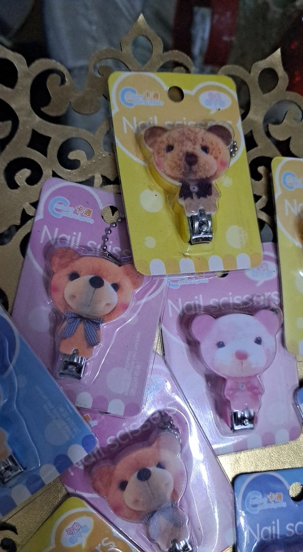 Renkli Ayıcık Desenli Tırnak Makası - Görsel 2