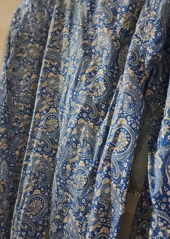 Mavi Desenli Bohem Erkek Gömlek - Görsel 5