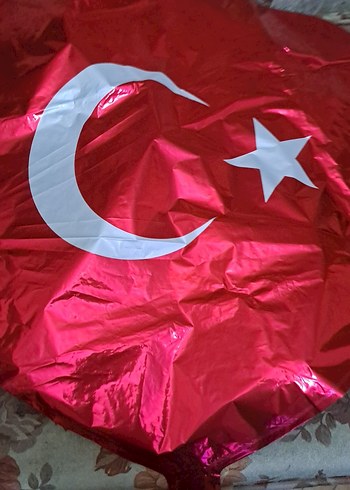 Türk Bayrağı Desenli Folyo Balon - Görsel 2