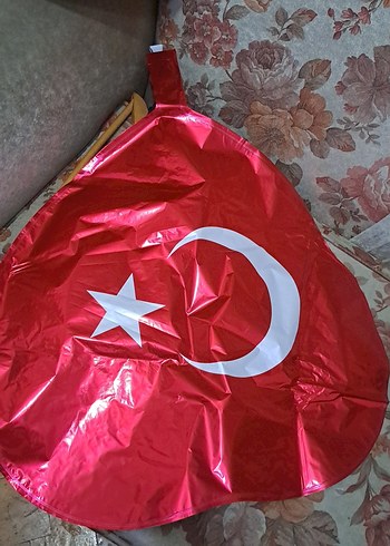 Türk Bayrağı Desenli Folyo Balon - Görsel 4