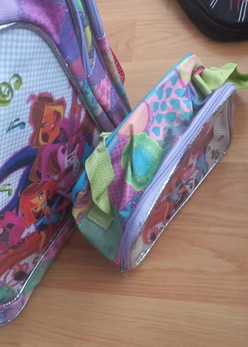 Renkli Çocuk Okul Çantası ve Kalemlik Seti - Görsel 4