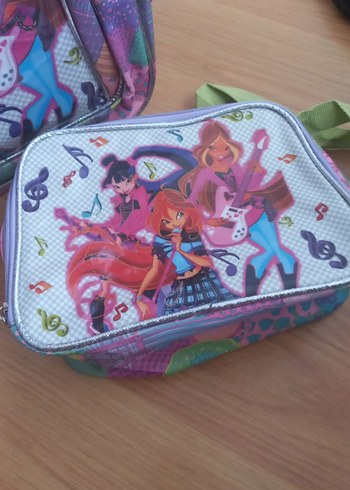 Renkli Çocuk Okul Çantası ve Kalemlik Seti - Görsel 3