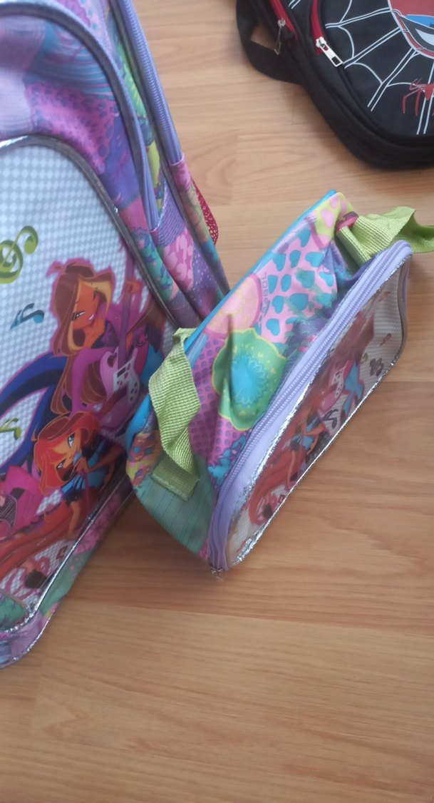 Renkli Çocuk Okul Çantası ve Kalemlik Seti - Görsel 4