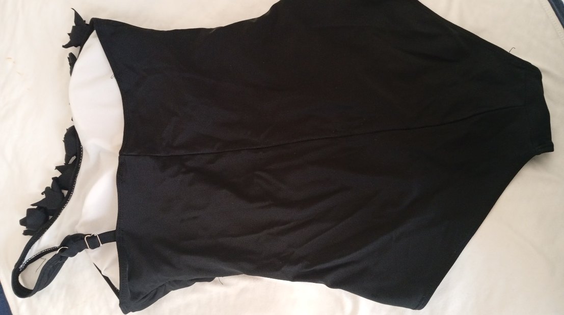 Siyah Drapeli Askılı Mayo - Görsel 4