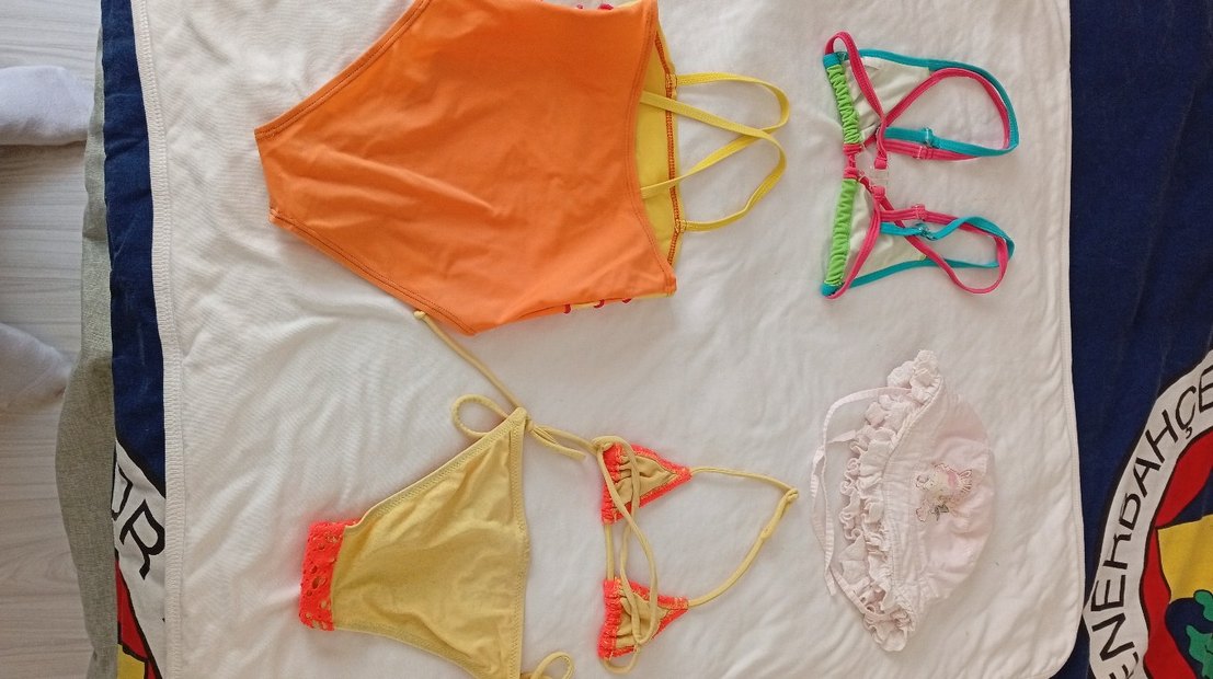 Kız bebek Mayo ,praeo ve havuz bezi - Görsel 2