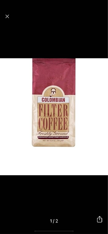 Colombian filtre kahve 4 adet
