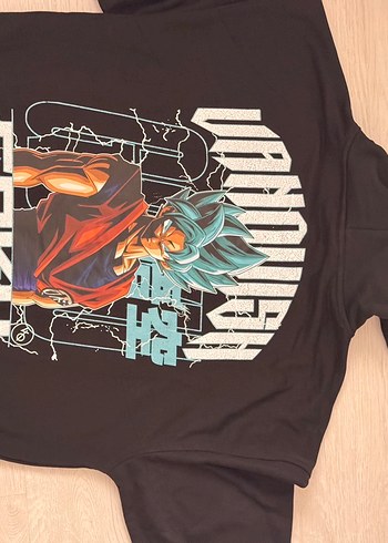 Siyah Kapüşonlu Kadın Sweatshirt - Görsel 3