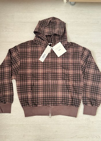 Kahverengi Kapüşonlu Fermuarlı 
 Pijama Üstü - Görsel 2