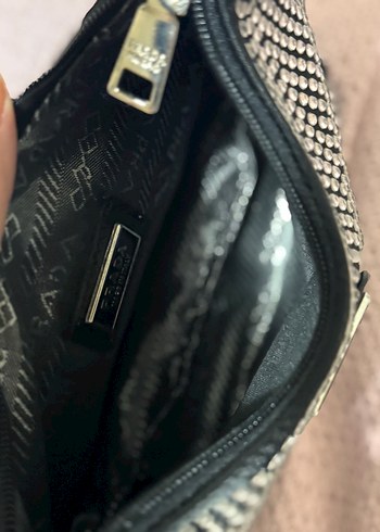 Parlak Siyah Parçalı Kadın Omuz Çantası - Görsel 7