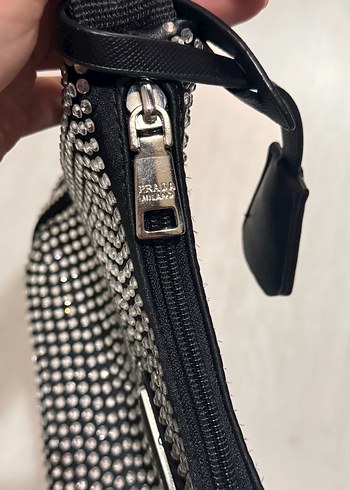 Parlak Siyah Parçalı Kadın Omuz Çantası - Görsel 5