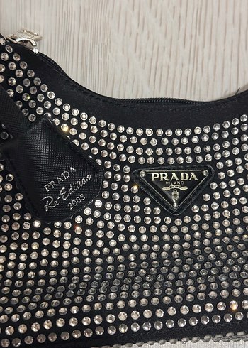 Parlak Siyah Parçalı Kadın Omuz Çantası - Görsel 2