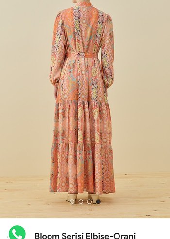 Uzun Kol, Fırfırlı Bohem Elbise - Görsel 4