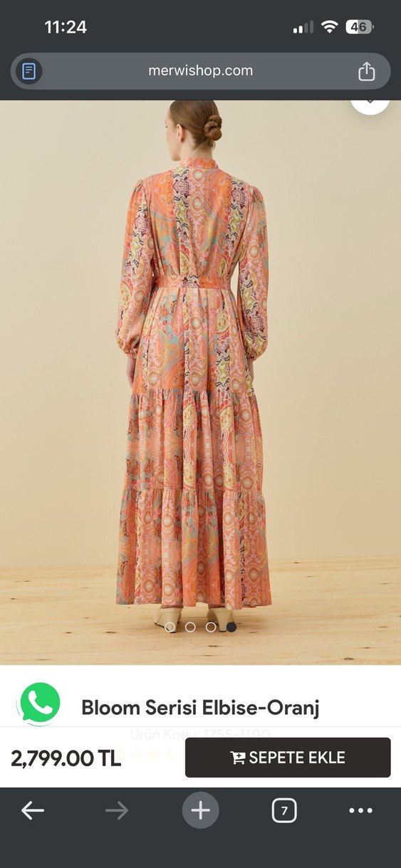 Uzun Kol, Fırfırlı Bohem Elbise - Görsel 4