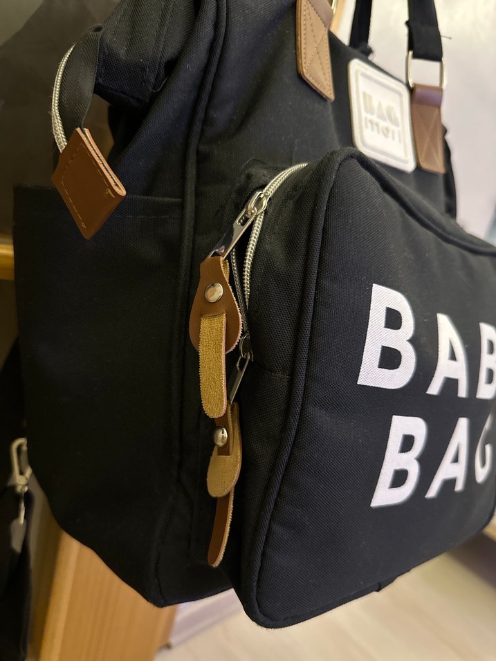 Siyah Baskılı Bebek Çantası - Görsel 2