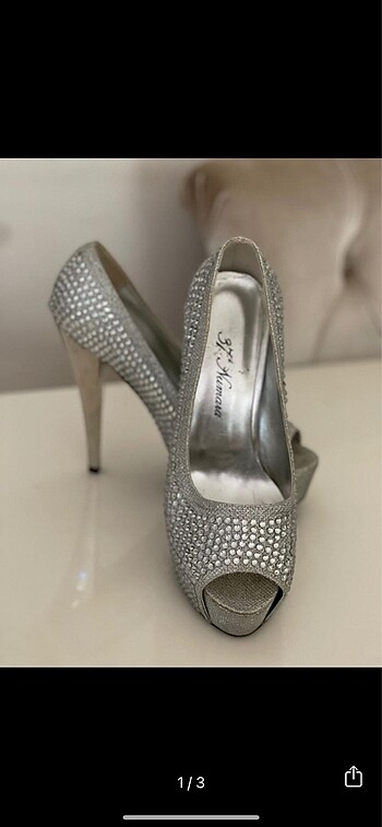 Platform taşlı abiye Ayakkabı - Görsel 2